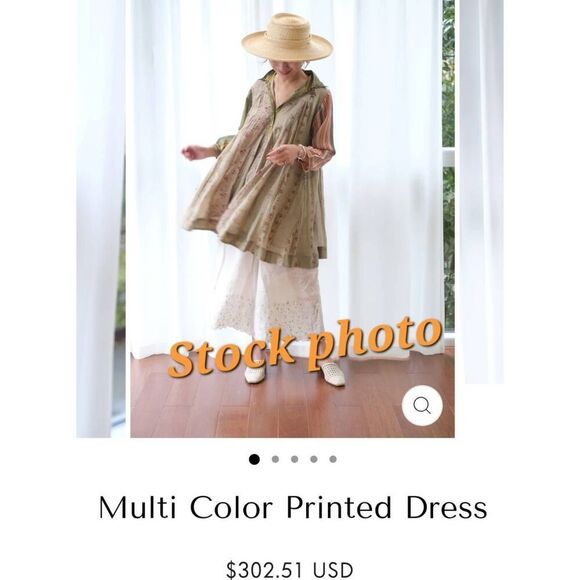 VRISA Multi color printed dress - Picture 15 of 15